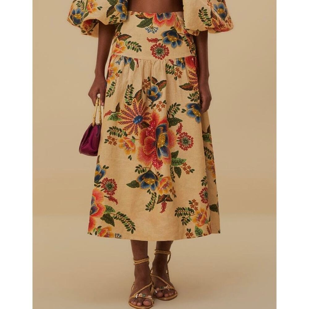 FARM Rio Floral Maxi Skirt - Multicolor